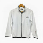 People felpa con zip bambino bianca