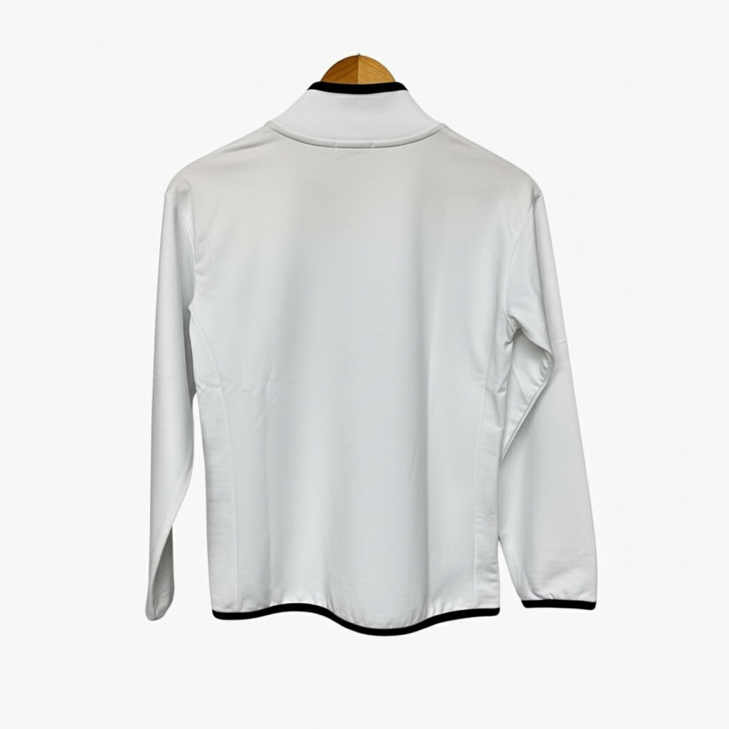 People felpa con zip bambino bianca