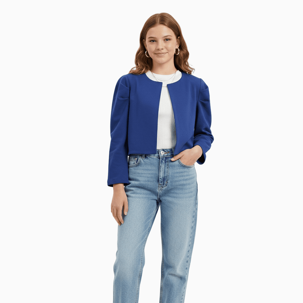 People giacca bolero bambina blu elettrico - Abbigliamento bambini firmato | CDifferent Outlet