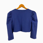 People giacca bolero bambina blu elettrico