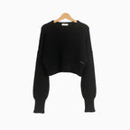 People maglia cropped bambina nera