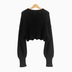 People maglia cropped bambina nera