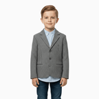 Peuterey giacca gessata bambino grigia