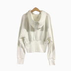 Please felpa con cappuccio bambina bianca - Abbigliamento bambini firmato | CDifferent Outlet