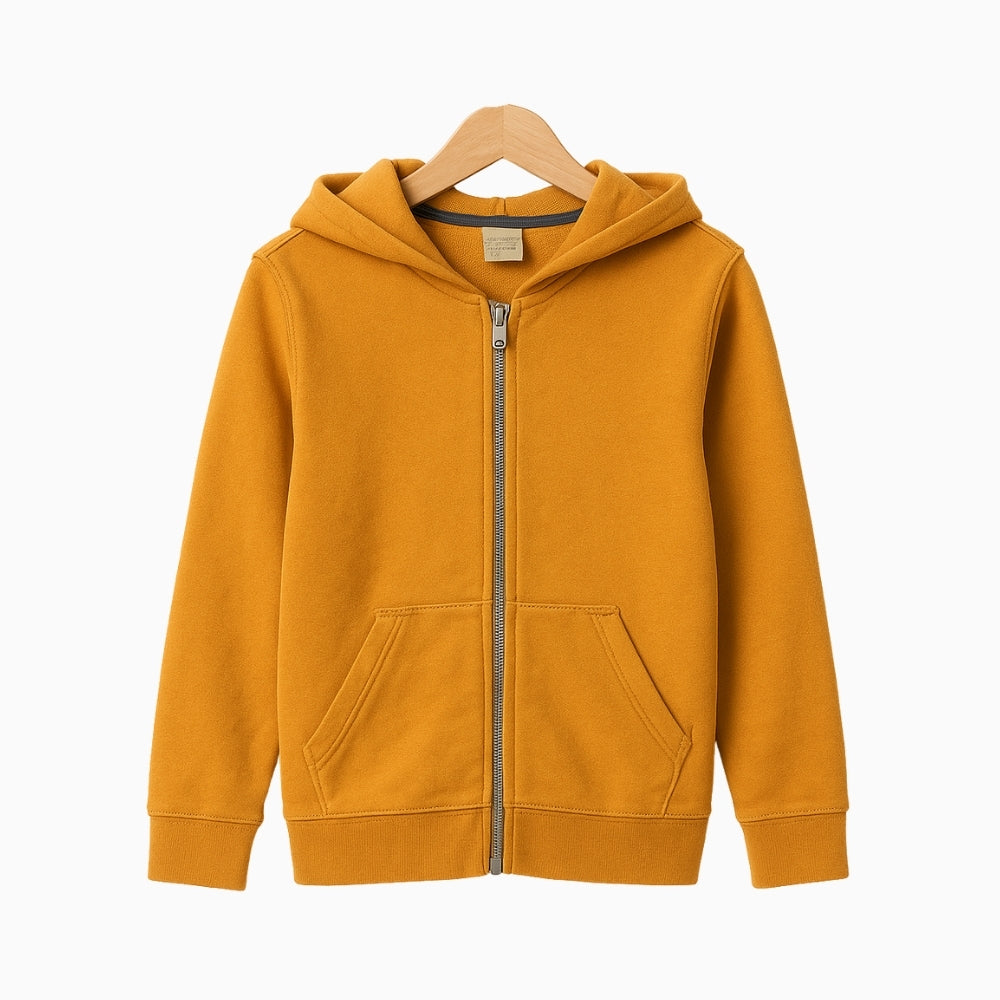 Please felpa con cappuccio bambino arancione