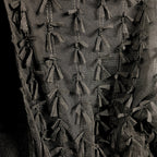 Please giacca crop bolero con fronzoli bambina nera