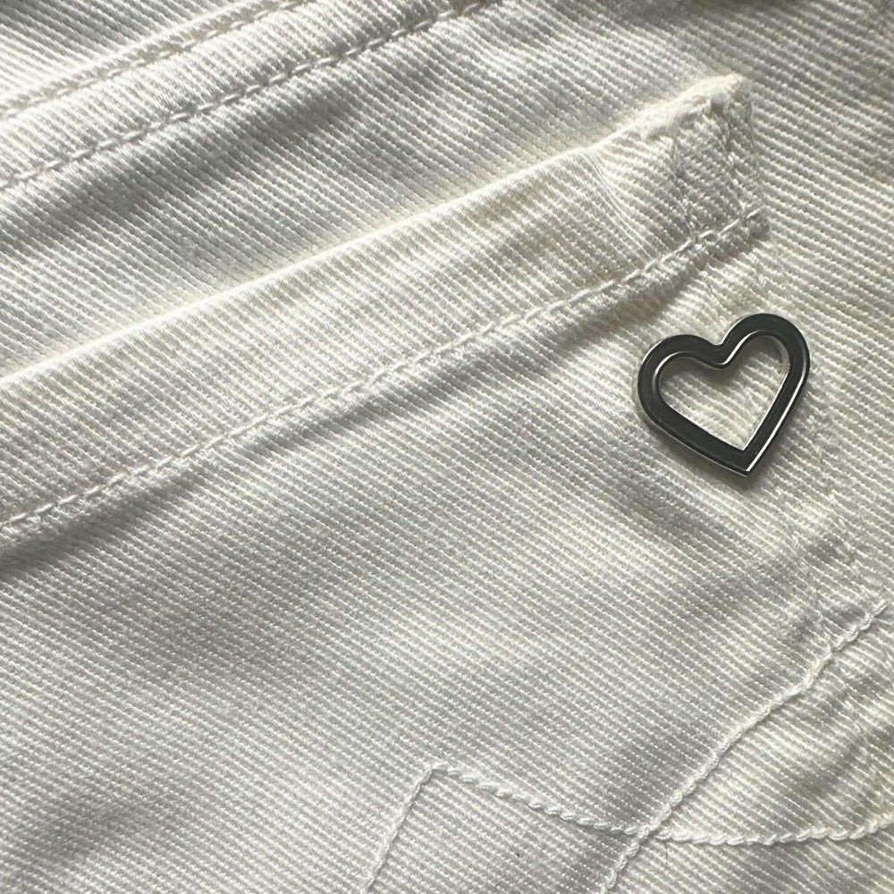 Please jeans a zampa con frange bambina bianco