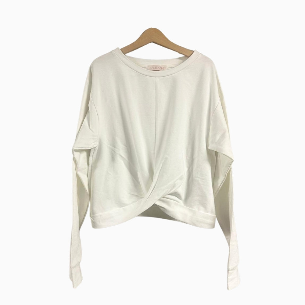 Please maglia bambina panna