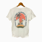 Please t-shirt manica corta bambino bianca