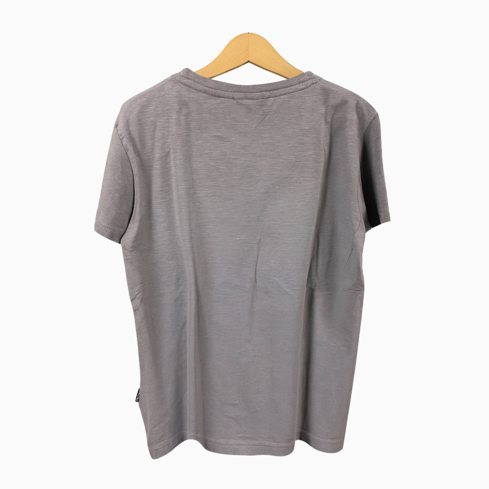 Please t-shirt manica corta bambino grigia