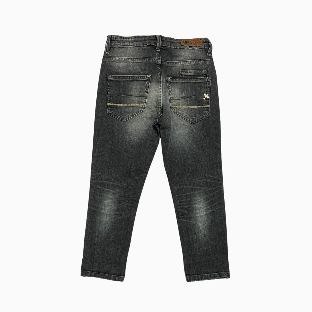 SP1 pantalone bambino nero slavato