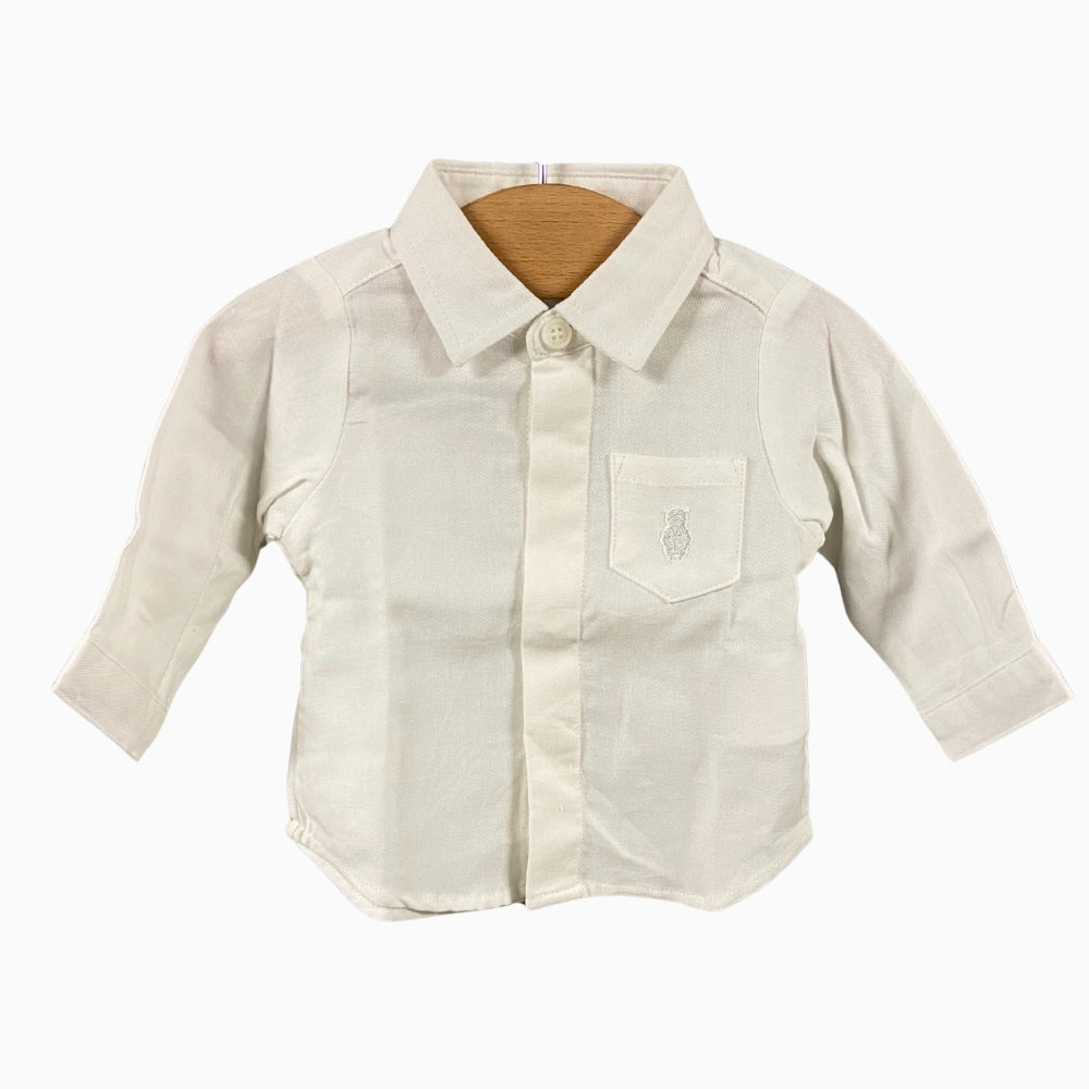 Sarabanda camicia neonato bianca