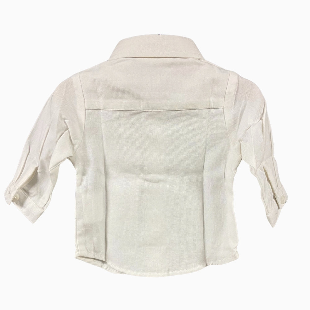 Sarabanda camicia neonato bianca
