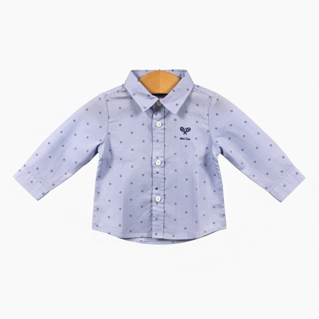 Sarabanda camicia neonato mini club azzurra