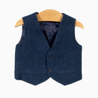 Sarabanda gilet neonato blu