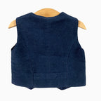 Sarabanda gilet neonato blu