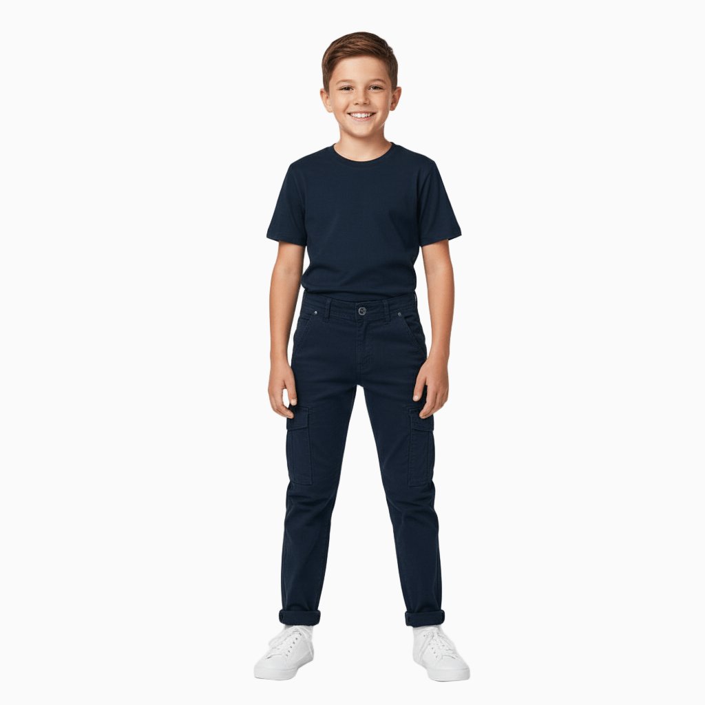 Sarabanda pantalone cargo bambino blu