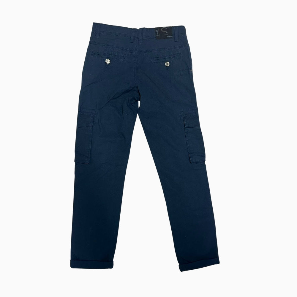Sarabanda pantalone cargo bambino blu