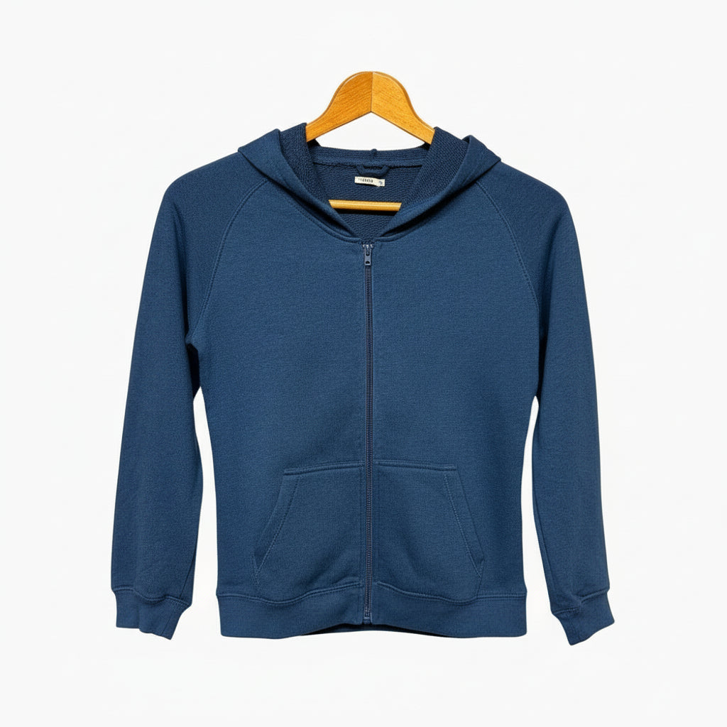 Scout felpa con cappuccio bambino blu