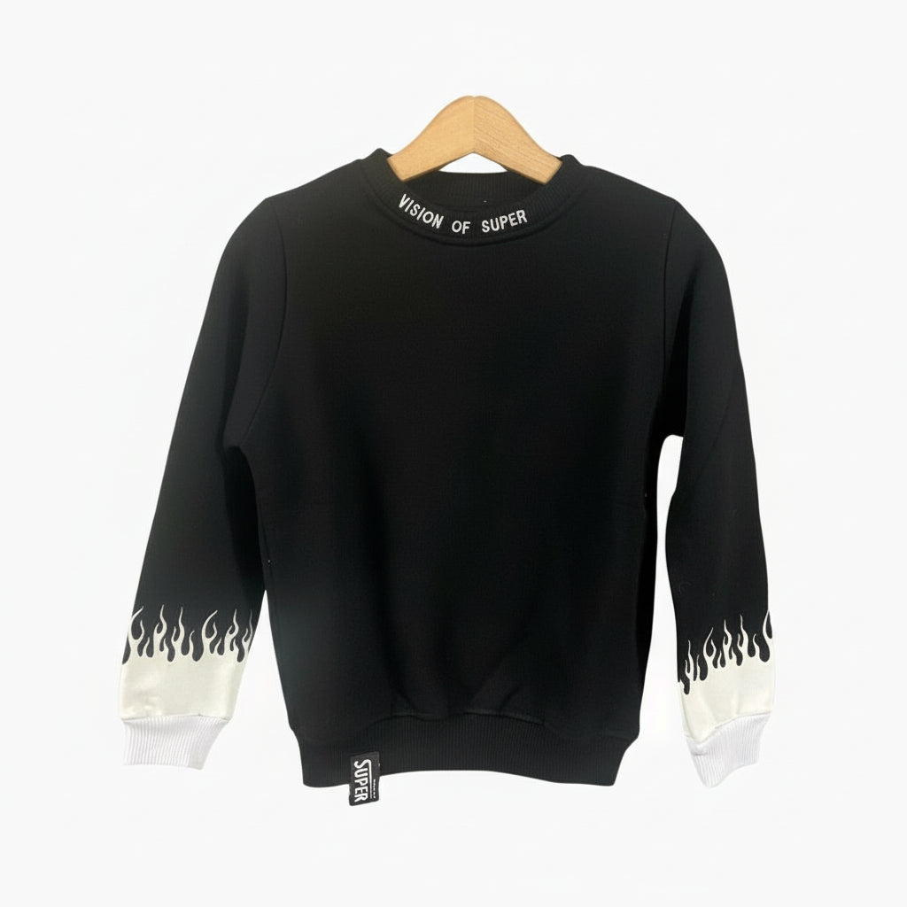 Super of Vision felpa bambino nera