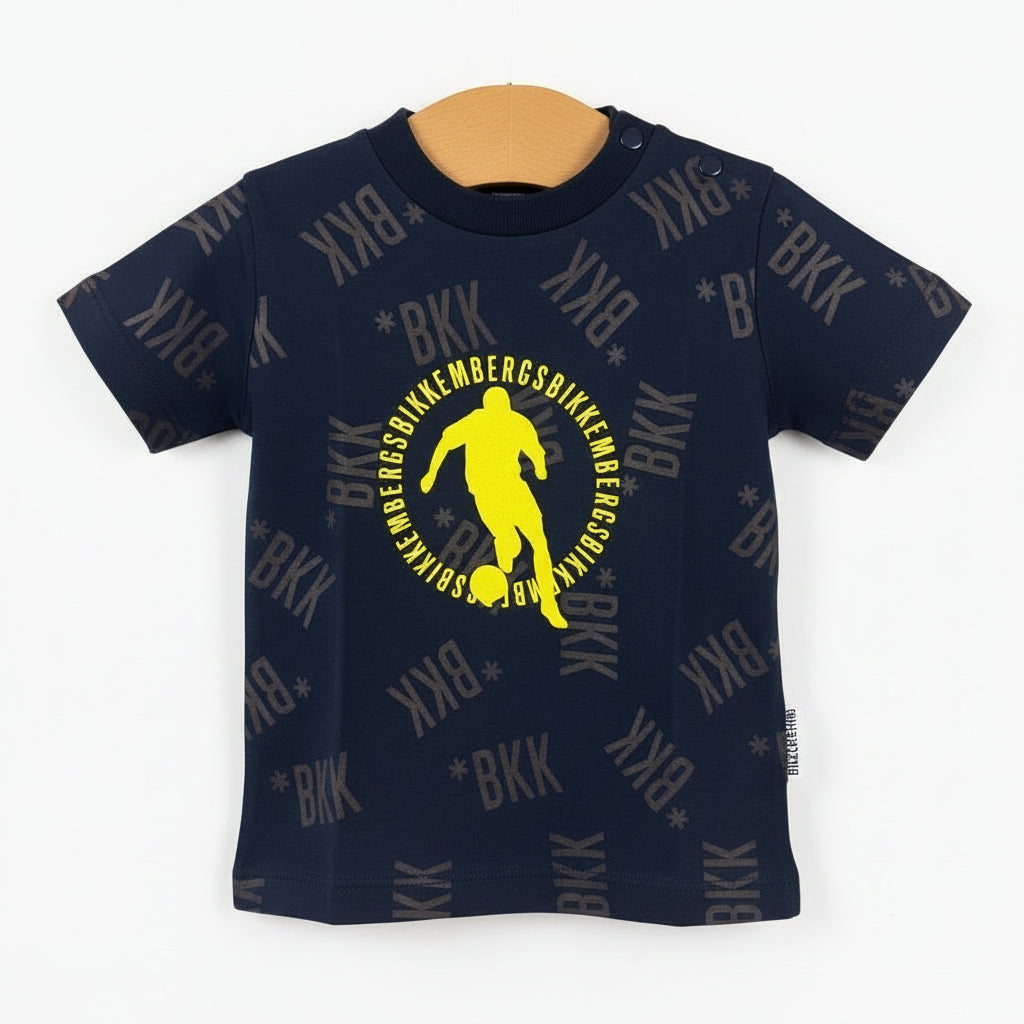 T-shirt Bikkembergs neonato blu - Abbigliamento bambini firmato | CDifferent Outlet