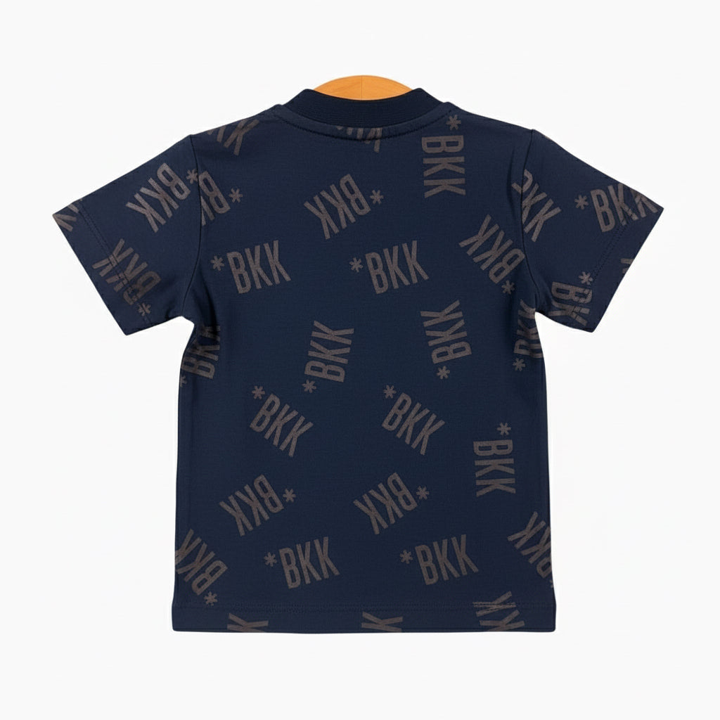 T-shirt Bikkembergs neonato blu - Abbigliamento bambini firmato | CDifferent Outlet