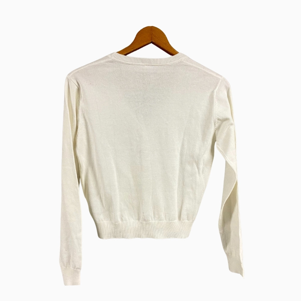 To be To cardigan bambina panna