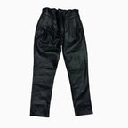 Vicolo pantalone in ecopelle bambina nero