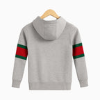 Vingino felpa con cappuccio e tasca a marsupio bambino grigia - Abbigliamento bambini firmato | CDifferent Outlet