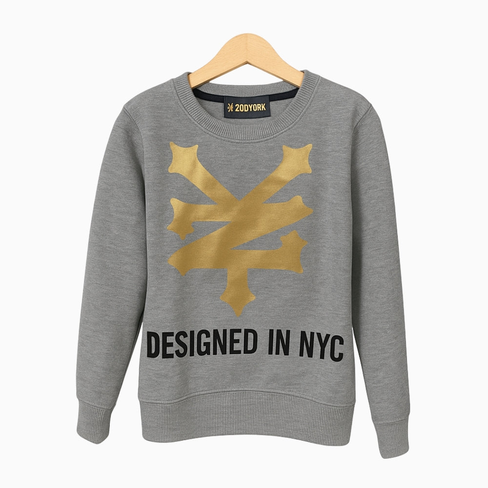 Zoo York felpa bambino grigia