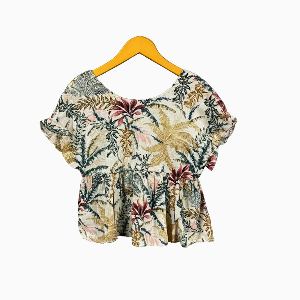 Mayoral blusa bambina fantasia tropicale - Abbigliamento bambini firmato | CDifferent Outlet