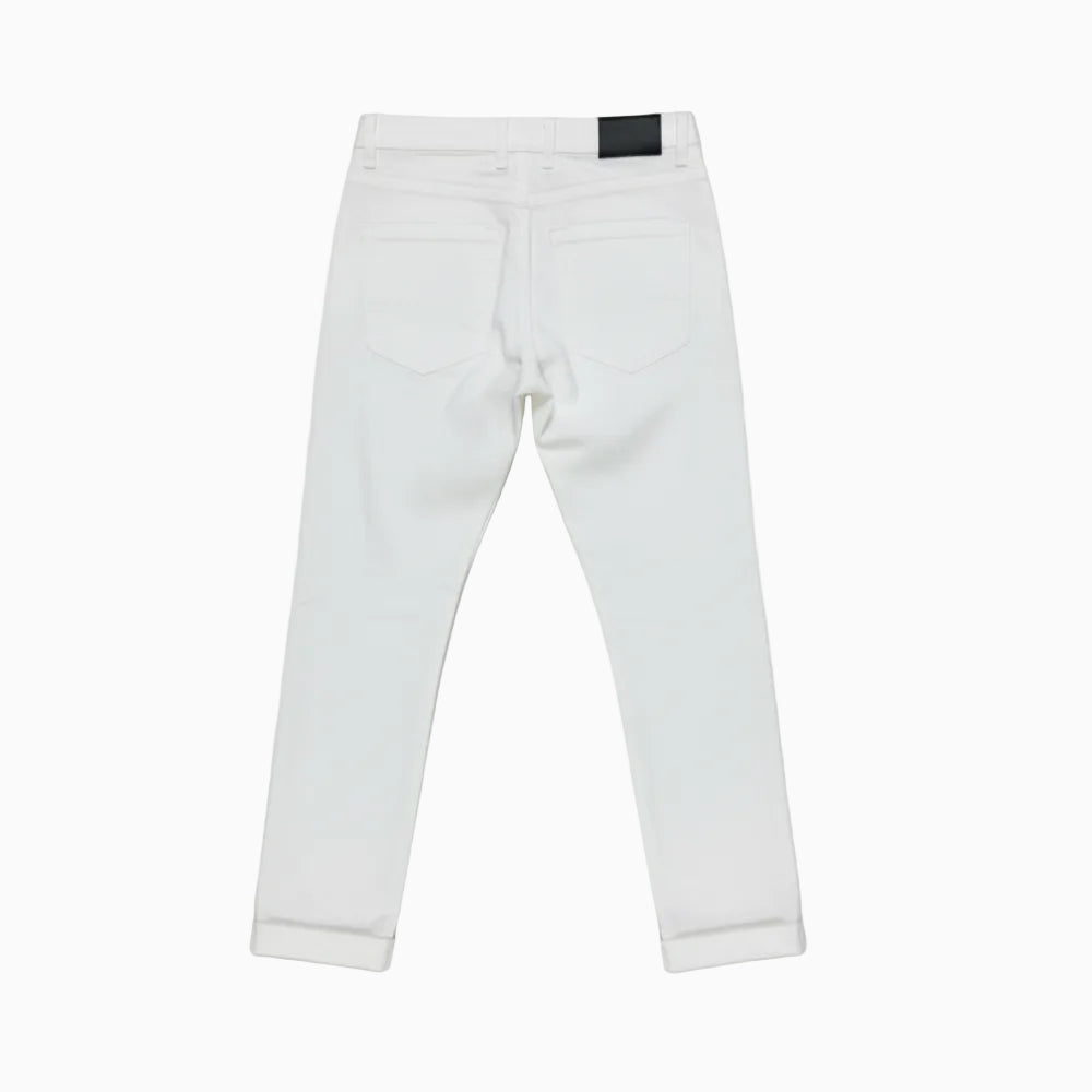 Sarabanda pantalone bambino bianco slim fit - Abbigliamento bambini firmato | CDifferent Outlet
