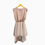 People vestito bambina rosa cipria con tulle