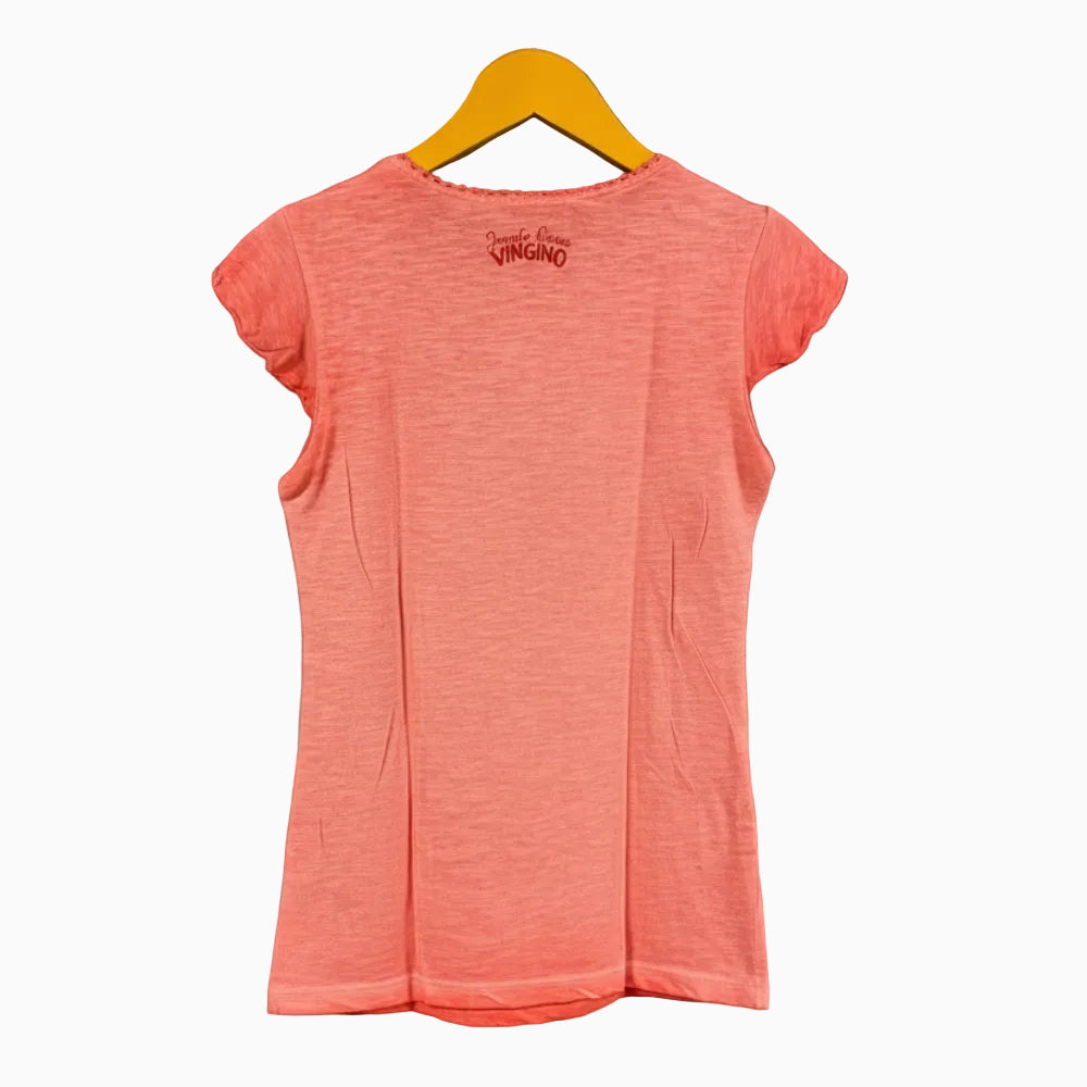 Vingino t-shirt manica corta bambina arancione fluo