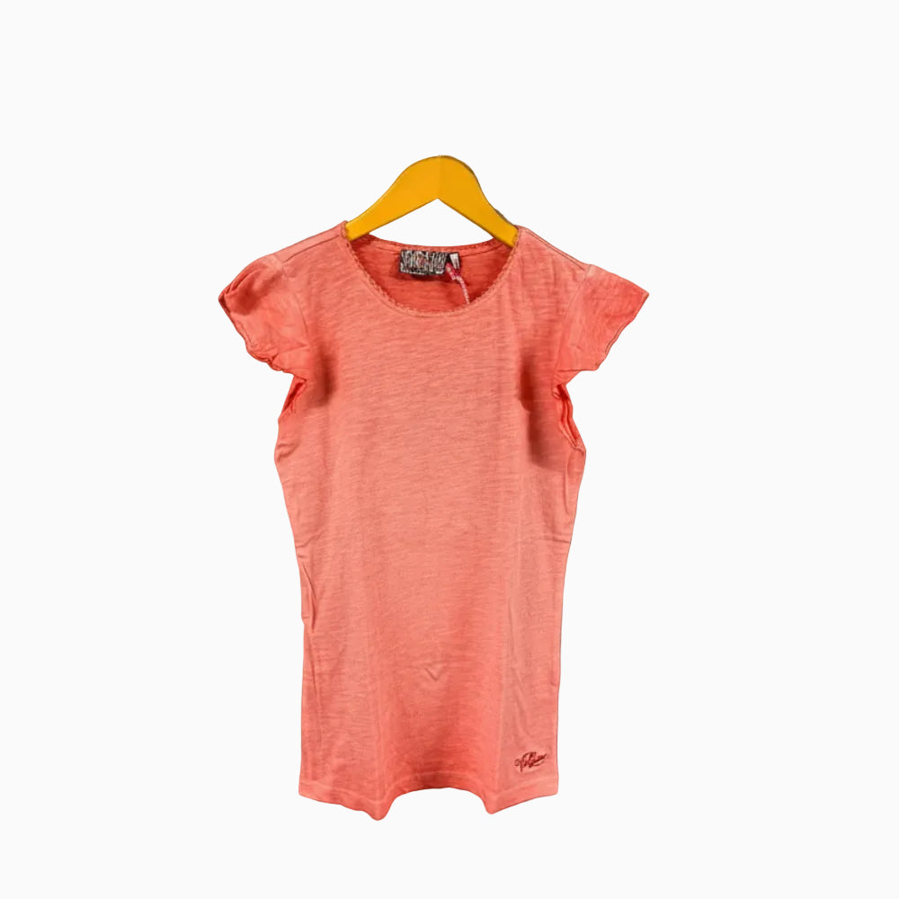 Vingino t-shirt manica corta bambina arancione fluo